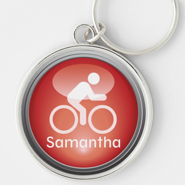 Triathlon CYCLE Customized Keychain (Front)