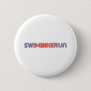 Triathlon design 2 inch round button