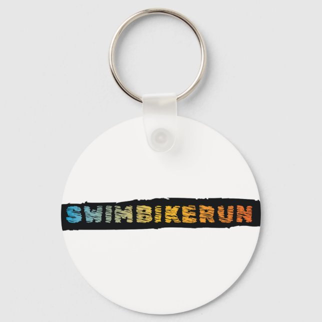 Triathlon design keychain (Front)