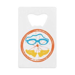 Triathlon design, on various consumer goods credit card bottle opener