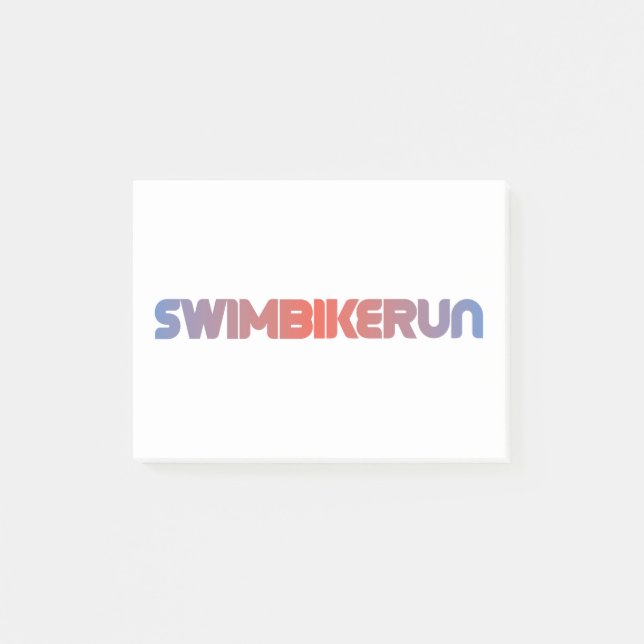 Triathlon design post-it notes (Front)