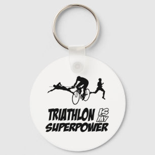 Triathlon designs keychain