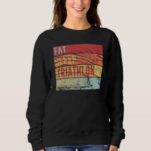 Triathlon - Eat Sleep Triathlon Repeat Sweatshirt