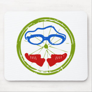 Triathlon Face Mouse Pad
