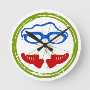 Triathlon Face Round Clock