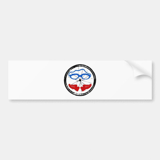 Triathlon Freak logo Bumper Sticker (Front)