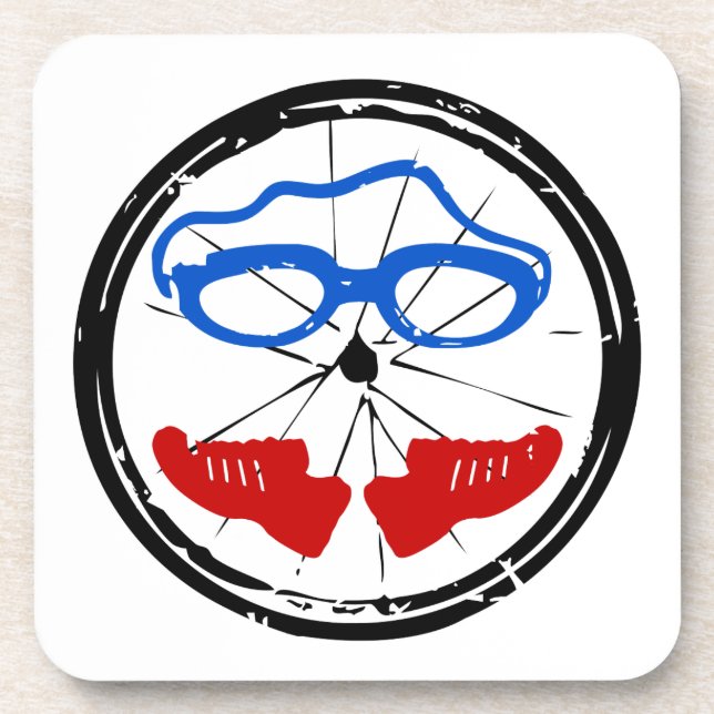 Triathlon Freak logo Coaster (Front)