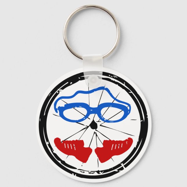 Triathlon Freak logo Keychain (Front)