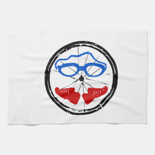 Triathlon Freak logo Kitchen Towel