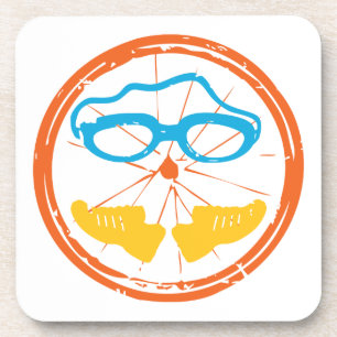 Triathlon fun design coaster