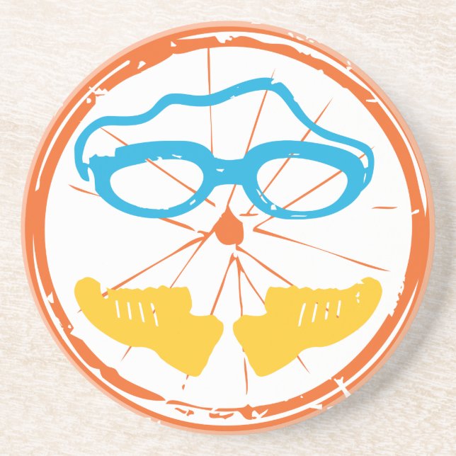 Triathlon fun design coaster (Front)
