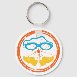 Triathlon fun design keychain