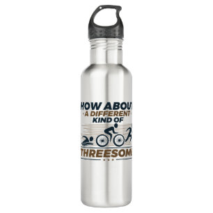 Triathlon Funny Different Kind of Threesome 710 Ml Water Bottle