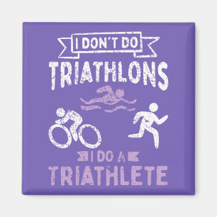Triathlon Funny Magnet