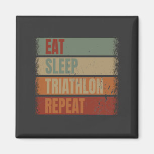 Triathlon Funny Magnet