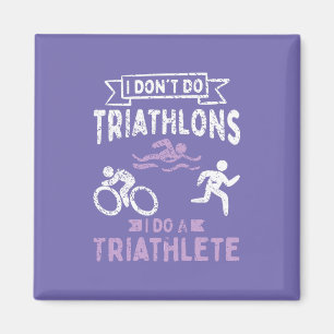 Triathlon Funny Magnet