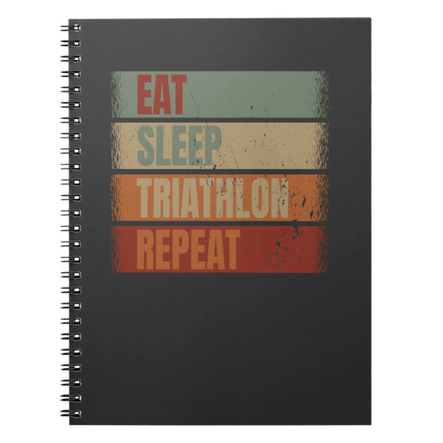 Triathlon Funny Notebook (Front)