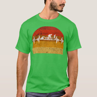 Triathlon Heartbeat Retro Vintage Grunge T-Shirt