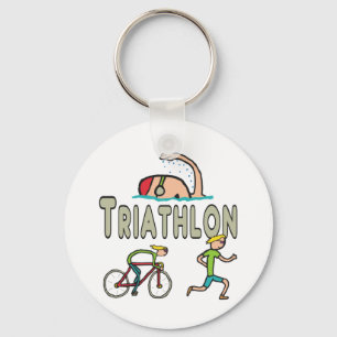 Triathlon Keychain