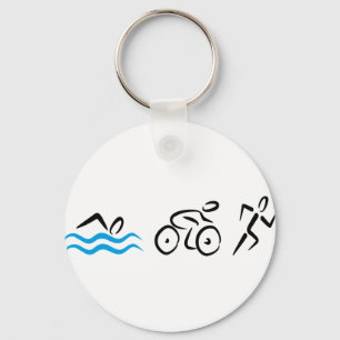 Triathlon Keychain