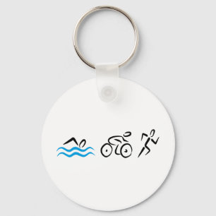 Triathlon Keychain