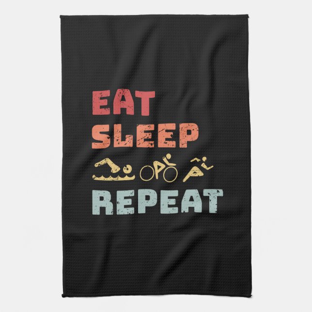 Triathlon Kitchen Towel (Vertical)