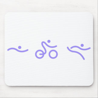Triathlon light purple logo mouse pad