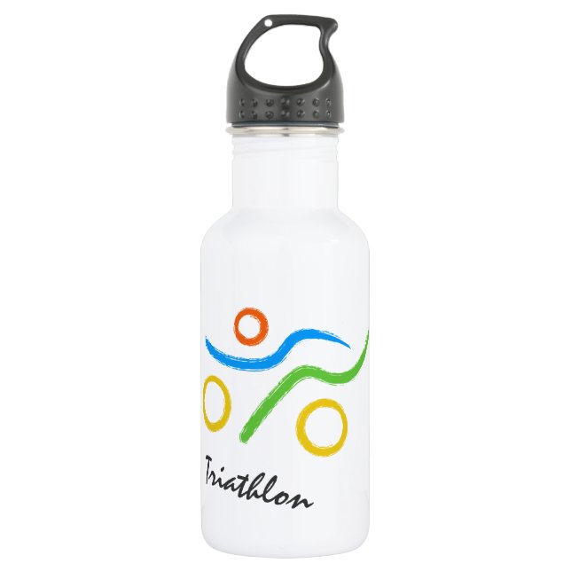 Triathlon logo 532 ml water bottle (Front)