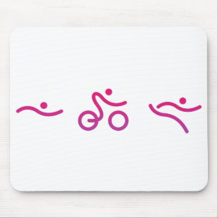Triathlon logo mouse pad