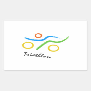 Triathlon logo sticker