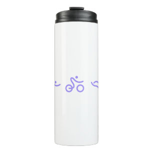 Triathlon logo thermal tumbler