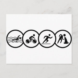 triathlon postcard
