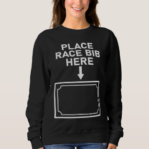 Triathlon Race Bib  Marathon Race Bib Sweatshirt