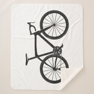 Triathlon Road Bike T Shirt Bicycle Rider Gift Cyc Sherpa Blanket