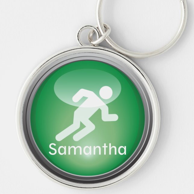 Triathlon RUN Customized Keychain (Front)