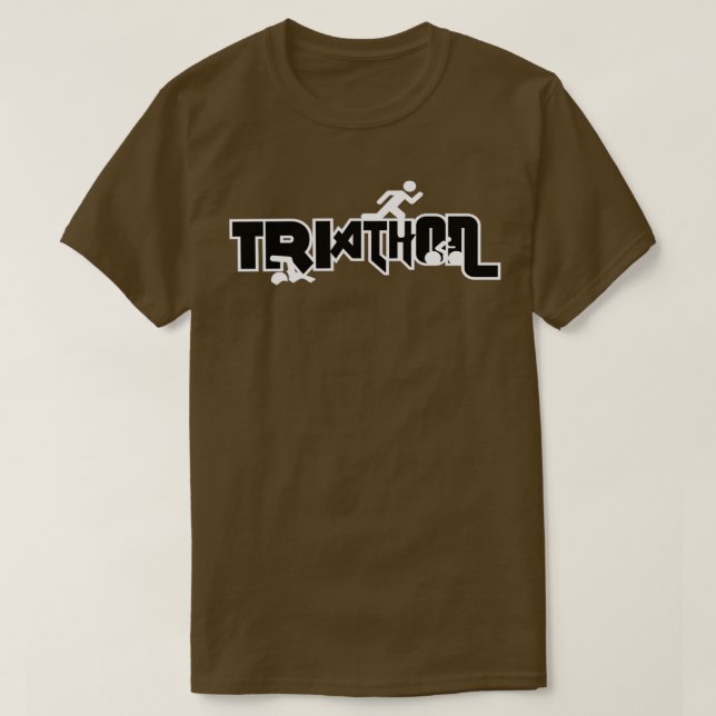 triathlon Run Swim Cycle 2 T-Shirt (Design Front)