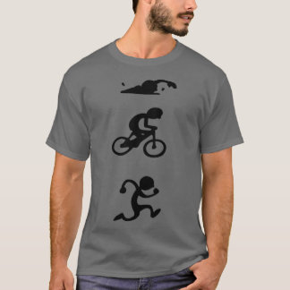Triathlon Sport Sticker T-Shirt