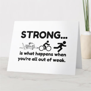 TRIATHLON STRONG THANK YOU CARD