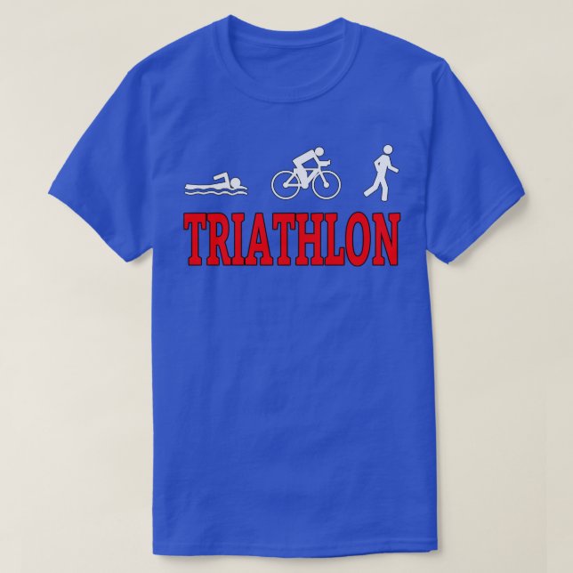 Triathlon swim bike run 64 T-Shirt (Design Front)