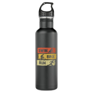 Triathlon - Swim Bike Run 710 Ml Water Bottle