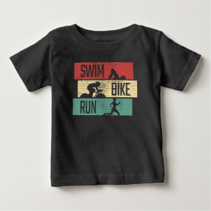 Triathlon - Swim Bike Run Baby T-Shirt