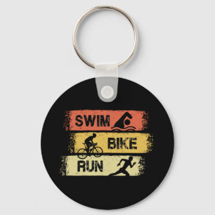 Triathlon - Swim Bike Run Keychain