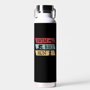 Triathlon - Swim Bike Run Water Bottle