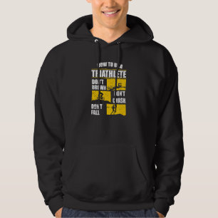 Triathlon Training Fitness Triathlete Runner Swimm Hoodie