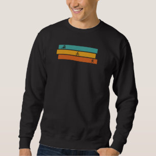 Triathlon Training Swimming Cycling Running Retro Sweatshirt