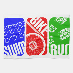 Triathlon TRI Colour Blocks Kitchen Towel