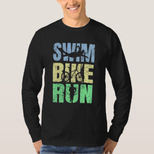 Triathlon Tri Triathletes Athletes Running Fitness T-Shirt