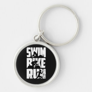 Triathlon Triathlet Keychain