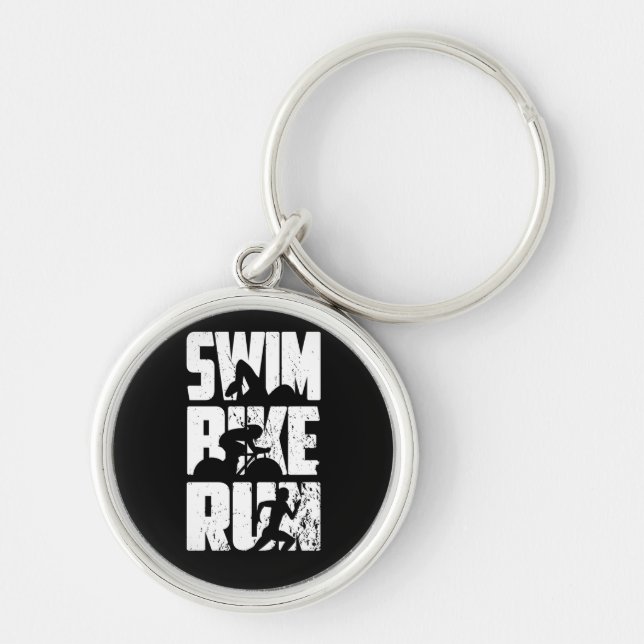 Triathlon Triathlet Keychain (Front)