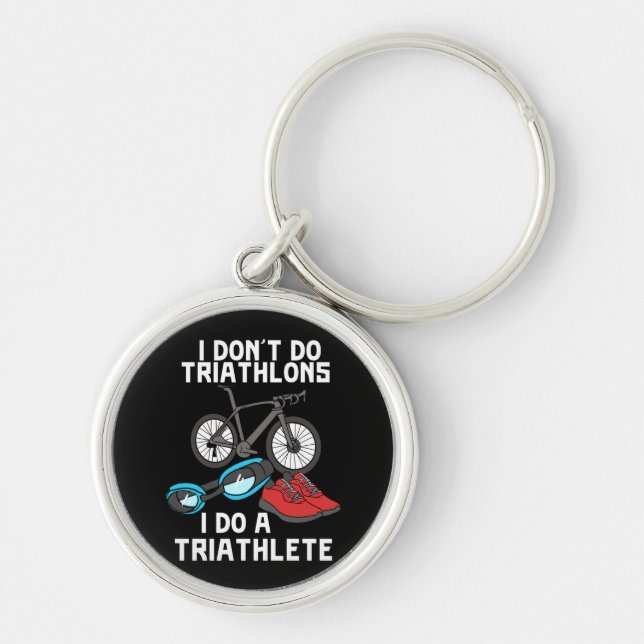 Triathlon Triathlete Keychain (Front)